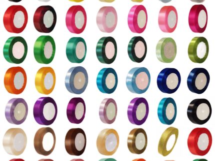 Satin Ribbon 23 Metres size 6,10,12,15,20,22,25,38,50mm - Many Colours & Sizes Available